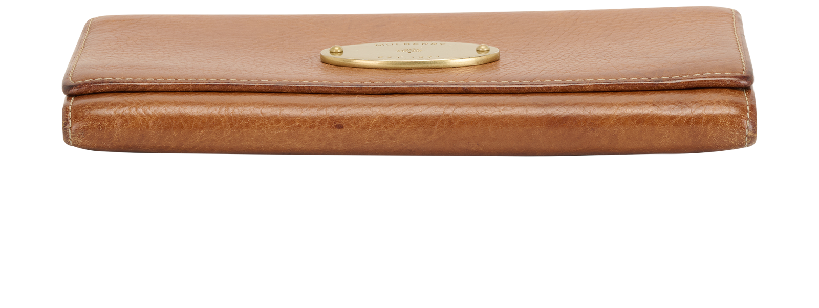 Mulberry Plaque Wallet, &pound;95, Accessories, Tan, Leather, Top view